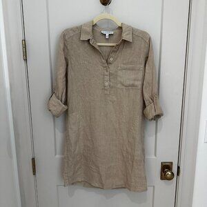 Michael Stars Eleanor Linen Shirt Dress – Size XS